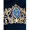 imageSWEETV Zodiac Crown Tiara for Women Crystal Queen Crown Wedding Headpiece for Bride Rhinestone Princess Gold Tiara for Birthday Quinceanera Pageant PromPisces