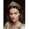 imageSWEETV Zodiac Crown Tiara for Women Crystal Queen Crown Wedding Headpiece for Bride Rhinestone Princess Gold Tiara for Birthday Quinceanera Pageant PromCancer