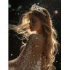imageSWEETV Zodiac Crown Tiara for Women Crystal Queen Crown Wedding Headpiece for Bride Rhinestone Princess Gold Tiara for Birthday Quinceanera Pageant PromSagittarius