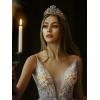 imageSWEETV Zodiac Crown Tiara for Women Crystal Queen Crown Wedding Headpiece for Bride Rhinestone Princess Gold Tiara for Birthday Quinceanera Pageant PromScorpio