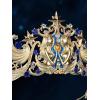 imageSWEETV Zodiac Crown Tiara for Women Crystal Queen Crown Wedding Headpiece for Bride Rhinestone Princess Gold Tiara for Birthday Quinceanera Pageant PromGemini