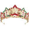imageSWEETV Christmas Jeweled Crown Merry Tree Tiara Rhinestone Headband Costume Accessories for Merry Christmas Party for Women Girls Xmas Box SetMerry TreeMerry Christmas Box