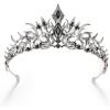 imageSWEETV Halloween Crown  Vines of the Underworld Black Gothic Tiara for Women ampamp Girls Baroque Crown for Costume PartyEternal Darkness