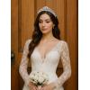 imageSWEETV Dante Enchanted Leaf TiaraCrowns for Women Zircon Queen Crown Wedding Tiaras for Bride Princess Tiara Headpieces Headband for Birthday Quinceanera Pageant PromConsuela