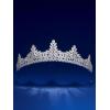 imageSWEETV Dante Enchanted Leaf TiaraCrowns for Women Zircon Queen Crown Wedding Tiaras for Bride Princess Tiara Headpieces Headband for Birthday Quinceanera Pageant PromDante Enchanted Leaf