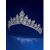 imageSWEETV Dante Enchanted Leaf TiaraCrowns for Women Zircon Queen Crown Wedding Tiaras for Bride Princess Tiara Headpieces Headband for Birthday Quinceanera Pageant PromJordan Majestic Bloom
