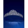 imageSWEETV Dante Enchanted Leaf TiaraCrowns for Women Zircon Queen Crown Wedding Tiaras for Bride Princess Tiara Headpieces Headband for Birthday Quinceanera Pageant PromIqra Regal Laurel