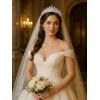imageSWEETV Dante Enchanted Leaf TiaraCrowns for Women Zircon Queen Crown Wedding Tiaras for Bride Princess Tiara Headpieces Headband for Birthday Quinceanera Pageant PromAmira Floral Majesty
