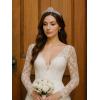 imageSWEETV Dante Enchanted Leaf TiaraCrowns for Women Zircon Queen Crown Wedding Tiaras for Bride Princess Tiara Headpieces Headband for Birthday Quinceanera Pageant PromIqra Regal Laurel