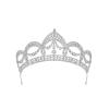 imageSWEETV Dante Enchanted Leaf TiaraCrowns for Women Zircon Queen Crown Wedding Tiaras for Bride Princess Tiara Headpieces Headband for Birthday Quinceanera Pageant PromIphigenia