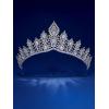 imageSWEETV Dante Enchanted Leaf TiaraCrowns for Women Zircon Queen Crown Wedding Tiaras for Bride Princess Tiara Headpieces Headband for Birthday Quinceanera Pageant PromJordan Majestic Bloom