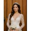 imageSWEETV Dante Enchanted Leaf TiaraCrowns for Women Zircon Queen Crown Wedding Tiaras for Bride Princess Tiara Headpieces Headband for Birthday Quinceanera Pageant PromCory Majestic Vine