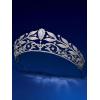 imageSWEETV Dante Enchanted Leaf TiaraCrowns for Women Zircon Queen Crown Wedding Tiaras for Bride Princess Tiara Headpieces Headband for Birthday Quinceanera Pageant PromDelfine