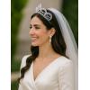 imageSWEETV Dante Enchanted Leaf TiaraCrowns for Women Zircon Queen Crown Wedding Tiaras for Bride Princess Tiara Headpieces Headband for Birthday Quinceanera Pageant PromIphigenia