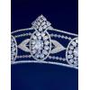 imageSWEETV Dante Enchanted Leaf TiaraCrowns for Women Zircon Queen Crown Wedding Tiaras for Bride Princess Tiara Headpieces Headband for Birthday Quinceanera Pageant PromMaxine Luxious