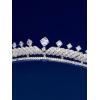 imageSWEETV Wyatt Butterfly TiaraCrowns for Women Zircon Queen Crown Wedding Tiaras for Bride Princess Tiara Headpieces Headband for Birthday Quinceanera Pageant PromAishah Zircon Cascade