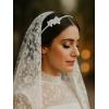 imageSWEETV Wyatt Butterfly TiaraCrowns for Women Zircon Queen Crown Wedding Tiaras for Bride Princess Tiara Headpieces Headband for Birthday Quinceanera Pageant PromTyrell Zircon Blossom