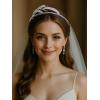 imageSWEETV Wyatt Butterfly TiaraCrowns for Women Zircon Queen Crown Wedding Tiaras for Bride Princess Tiara Headpieces Headband for Birthday Quinceanera Pageant PromAxis Radiant Ears of Wheat