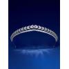 imageSWEETV Wyatt Butterfly TiaraCrowns for Women Zircon Queen Crown Wedding Tiaras for Bride Princess Tiara Headpieces Headband for Birthday Quinceanera Pageant PromSofia Zircon Laurel
