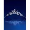 imageSWEETV Wyatt Butterfly TiaraCrowns for Women Zircon Queen Crown Wedding Tiaras for Bride Princess Tiara Headpieces Headband for Birthday Quinceanera Pageant PromClytie