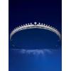 imageSWEETV Wyatt Butterfly TiaraCrowns for Women Zircon Queen Crown Wedding Tiaras for Bride Princess Tiara Headpieces Headband for Birthday Quinceanera Pageant PromAishah Zircon Cascade