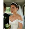 imageSWEETV Wyatt Butterfly TiaraCrowns for Women Zircon Queen Crown Wedding Tiaras for Bride Princess Tiara Headpieces Headband for Birthday Quinceanera Pageant PromSofia Zircon Laurel