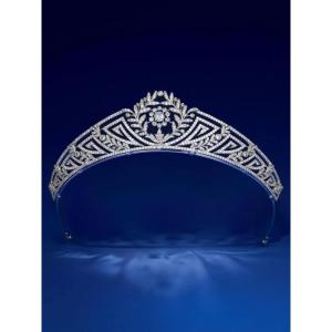 imageSWEETV Dante Enchanted Leaf TiaraCrowns for Women Zircon Queen Crown Wedding Tiaras for Bride Princess Tiara Headpieces Headband for Birthday Quinceanera Pageant PromConsuela
