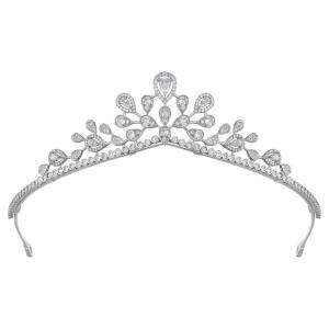 imageSWEETV Wyatt Butterfly TiaraCrowns for Women Zircon Queen Crown Wedding Tiaras for Bride Princess Tiara Headpieces Headband for Birthday Quinceanera Pageant PromClytie