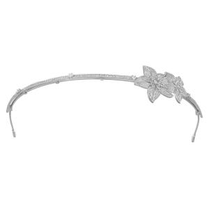 imageSWEETV Wyatt Butterfly TiaraCrowns for Women Zircon Queen Crown Wedding Tiaras for Bride Princess Tiara Headpieces Headband for Birthday Quinceanera Pageant PromTyrell Zircon Blossom