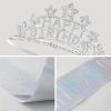 imageSWEETV Birthday Girl Sash Rhinestone Silver Toddler Princess Headband for Birthday Party Photograph