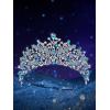 imageSWEETV Enchanted Fairytale Princess Radiance Princess Tiara Tiaras and Crowns for Women Crystal Queen Crown Rhinestone Princess Crown Headpieces Ariel CrownElsa