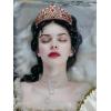 imageSWEETV Enchanted Fairytale Princess Radiance Princess Tiara Tiaras and Crowns for Women Crystal Queen Crown Rhinestone Princess Crown Headpieces Ariel CrownSnow White