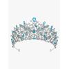 imageSWEETV Enchanted Fairytale Princess Radiance Princess Tiara Tiaras and Crowns for Women Crystal Queen Crown Rhinestone Princess Crown Headpieces Ariel CrownElsa
