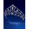 imageSWEETV Hannah Wedding TiaraCrowns for Women Zircon Queen Crown Wedding Tiaras for Bride Princess Tiara Headpieces Headband for Birthday Quinceanera Pageant PromChloe Queen