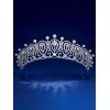 imageSWEETV Hannah Wedding TiaraCrowns for Women Zircon Queen Crown Wedding Tiaras for Bride Princess Tiara Headpieces Headband for Birthday Quinceanera Pageant PromSinead Zircon