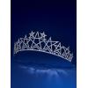 imageSWEETV Mechtilde Cubic Zirconia TiaraCrowns for Women Zircon Queen Crown Wedding Tiaras for Bride Princess Tiara Headpieces Headband for Birthday Quinceanera Pageant PromEryn Celestial Star