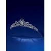 imageSWEETV Mechtilde Cubic Zirconia TiaraCrowns for Women Zircon Queen Crown Wedding Tiaras for Bride Princess Tiara Headpieces Headband for Birthday Quinceanera Pageant PromHalima Shimmering Zircon