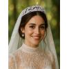 imageSWEETV Mechtilde Cubic Zirconia TiaraCrowns for Women Zircon Queen Crown Wedding Tiaras for Bride Princess Tiara Headpieces Headband for Birthday Quinceanera Pageant PromEliot Royal Heart