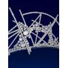imageSWEETV Mechtilde Cubic Zirconia TiaraCrowns for Women Zircon Queen Crown Wedding Tiaras for Bride Princess Tiara Headpieces Headband for Birthday Quinceanera Pageant PromNina Abstract Zircon