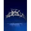 imageSWEETV Mechtilde Cubic Zirconia TiaraCrowns for Women Zircon Queen Crown Wedding Tiaras for Bride Princess Tiara Headpieces Headband for Birthday Quinceanera Pageant PromNina Abstract Zircon