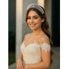 imageSWEETV Princess Pearl TiaraCrowns for Women Zircon Queen Crown Wedding Tiaras for Bride Princess Tiara Headpieces Headband for Birthday Quinceanera Pageant PromPrincess Pearl