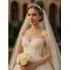 imageSWEETV Princess Pearl TiaraCrowns for Women Zircon Queen Crown Wedding Tiaras for Bride Princess Tiara Headpieces Headband for Birthday Quinceanera Pageant PromMya Pearl Swirl