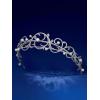 imageSWEETV Princess Pearl TiaraCrowns for Women Zircon Queen Crown Wedding Tiaras for Bride Princess Tiara Headpieces Headband for Birthday Quinceanera Pageant PromMya Pearl Swirl