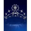 imageSWEETV Princess Pearl TiaraCrowns for Women Zircon Queen Crown Wedding Tiaras for Bride Princess Tiara Headpieces Headband for Birthday Quinceanera Pageant PromChloe Moon