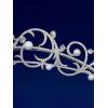 imageSWEETV Princess Pearl TiaraCrowns for Women Zircon Queen Crown Wedding Tiaras for Bride Princess Tiara Headpieces Headband for Birthday Quinceanera Pageant PromMya Pearl Swirl