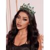 imageSWEETV Queen Crown for WomenWedding Tiara for BridePrincess TiaraQuinceanera Pageant Crown DiademGreen