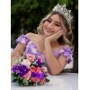 imageSWEETV Queen Crown for WomenWedding Tiara for BridePrincess TiaraQuinceanera Pageant Crown DiademMulticolored