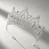 imageSWEETV Queen Crown for WomenWedding Tiara for BridePrincess TiaraQuinceanera Pageant Crown DiademMulticolored