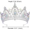 imageSWEETV Queen Crown for WomenWedding Tiara for BridePrincess TiaraQuinceanera Pageant Crown DiademMulticolored