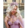 imageSWEETV Queen Crown for WomenWedding Tiara for BridePrincess TiaraQuinceanera Pageant Crown DiademPurple2